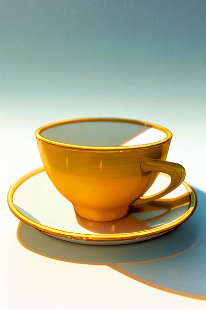 Coppa di vetro tazza di caffè tazza di tè tazza di carta da parati sfondo illustrazione promozione del prodotto pubblicità