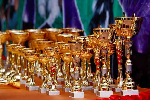 Coppe d'oro per la premiazione