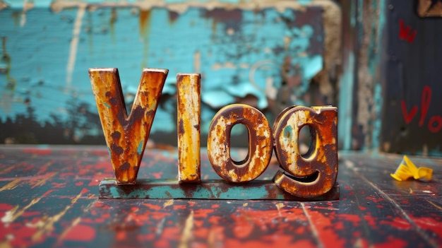 Copper Patina Vlog concept creative art poster