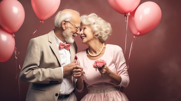 Coppia anziana insieme a casa momenti felici Persone anziane che si prendono cura l'una dell'altra Nonni innamorati concetti sullo stile di vita e le relazioni degli anziani