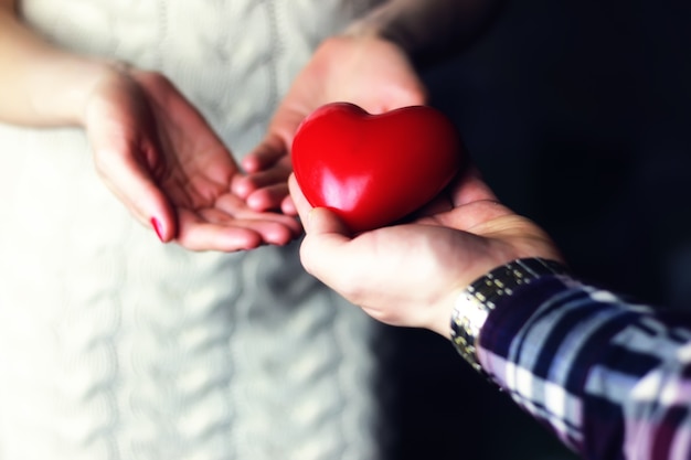 Coppia mano San Valentino cuore