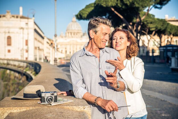 Coppia senior a Roma