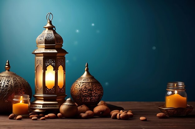 Copyspace mockup con il concetto di ramadan