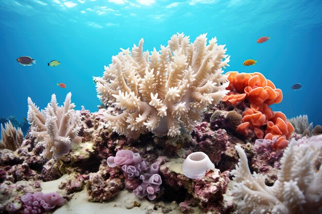 corallo colorato senza acqua Generativo Ai