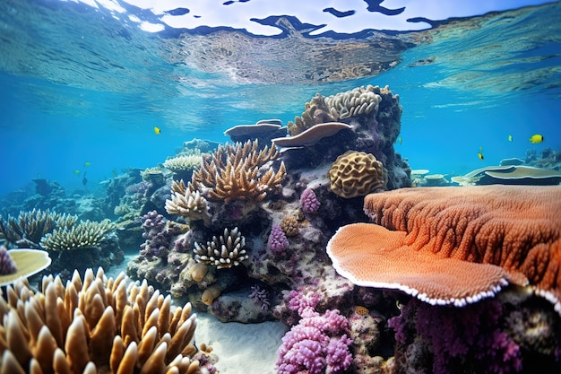 corallo colorato senza acqua Generativo Ai