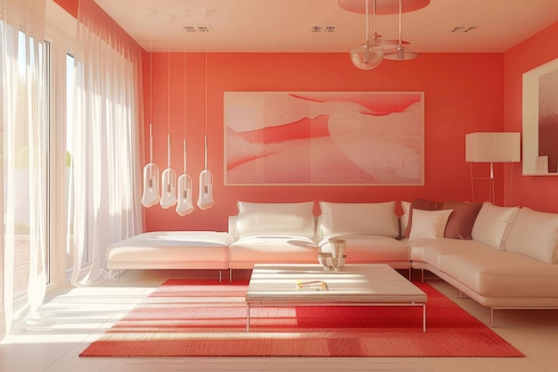 Corallo Design Interiore di casa in stile moderno e soggiorno moderno
