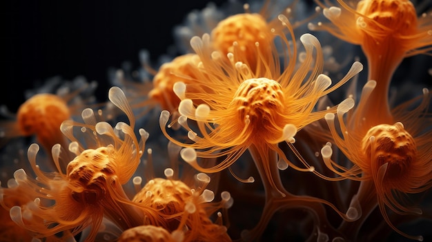 Corallo e fiori d'arancio Una splendida composizione ispirata alla solarizzazione