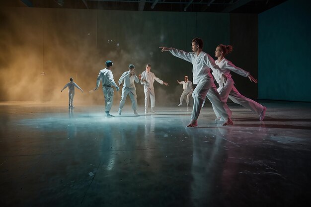 Coreografia chimica che danza con le reazioni