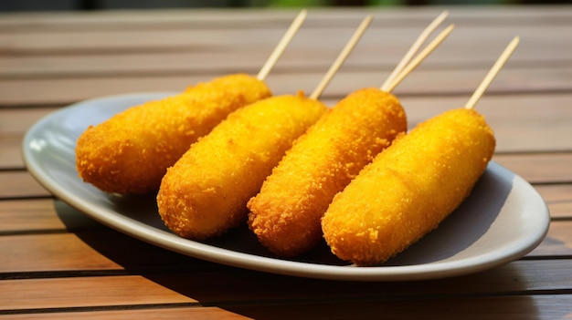 Corn dog biologici fatti in casa