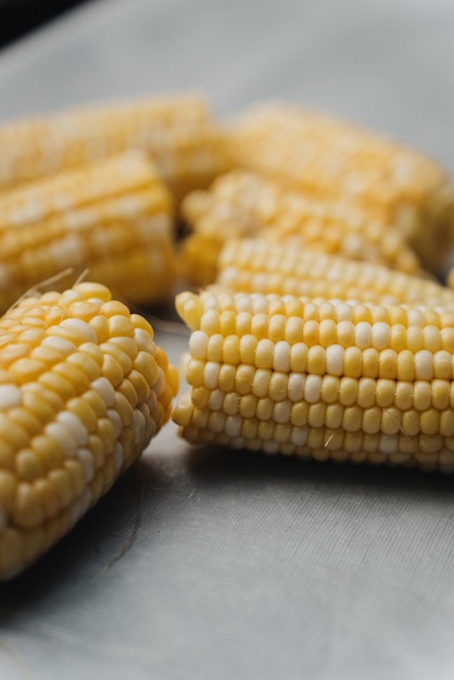 Corn on the cob da vicino