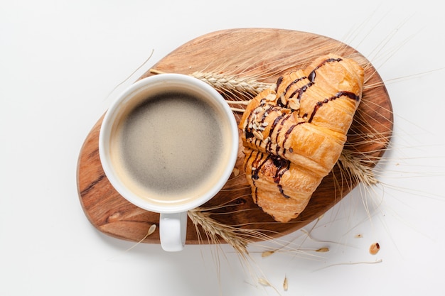 Cornetti e caffè a colazione