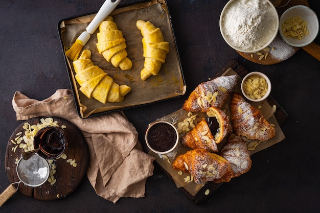 Cornetti freschi al cioccolato