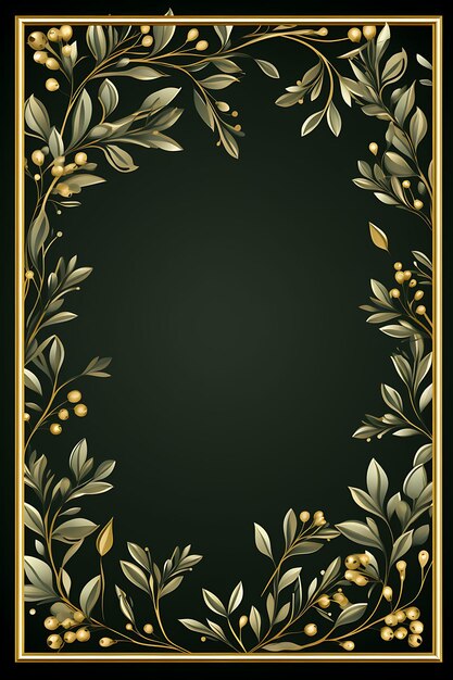 Cornice 2D Vector Design Elegante e creativo di un'immagine dorata lussuosa e ornata Decorativa costosa