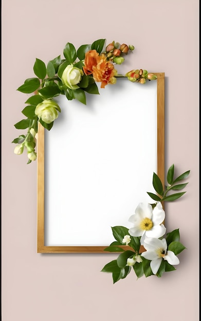 cornice con fiori