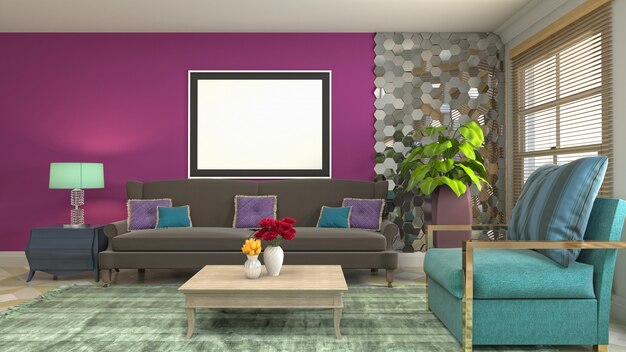 Cornice del poster illustrativo sullo sfondo interno