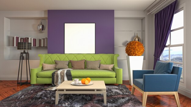 Cornice del poster illustrativo sullo sfondo interno