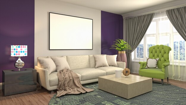 Cornice del poster illustrativo sullo sfondo interno
