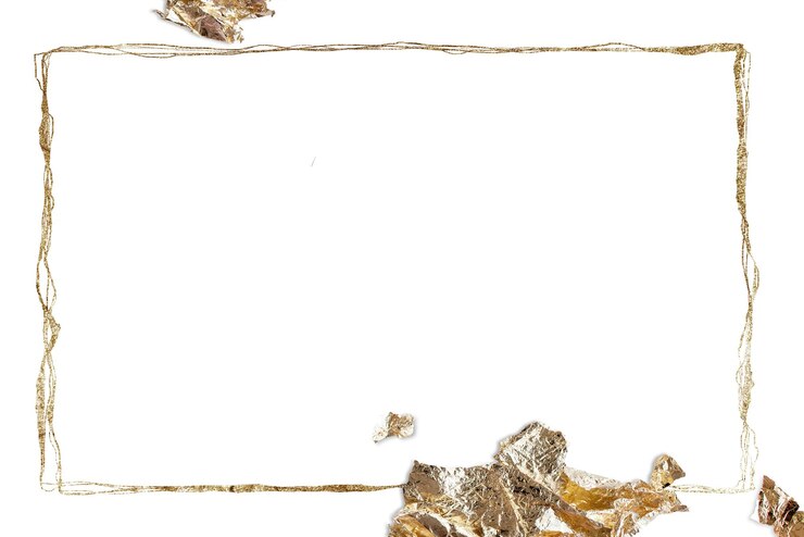 Foto cornice dorata sfondo trasparente png