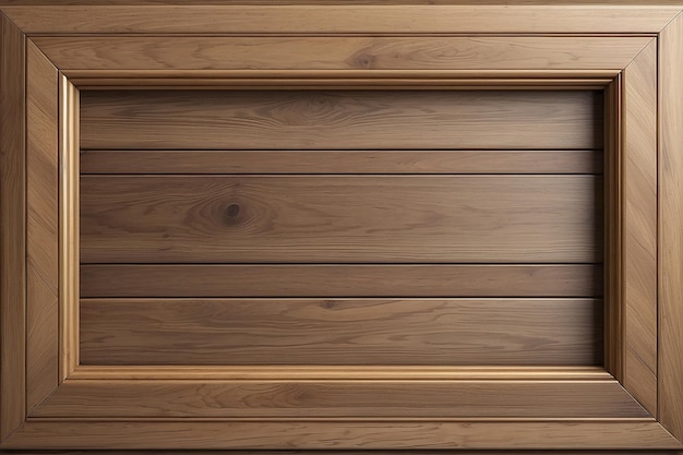 Cornice in legno su un elemento di progettazione del pavimento in parquet