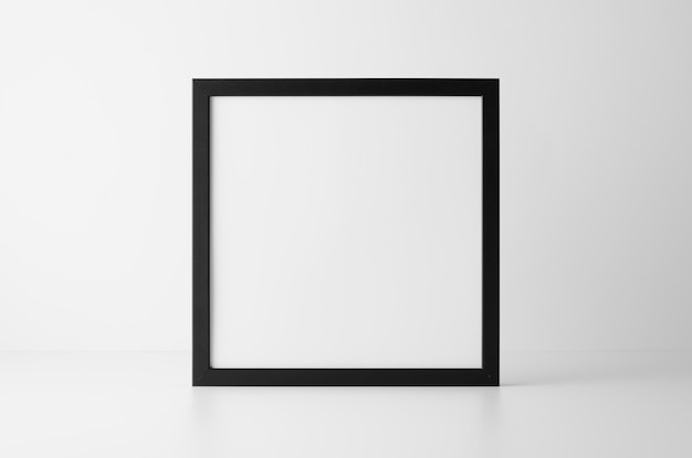 Cornice nera quadrata MockUp