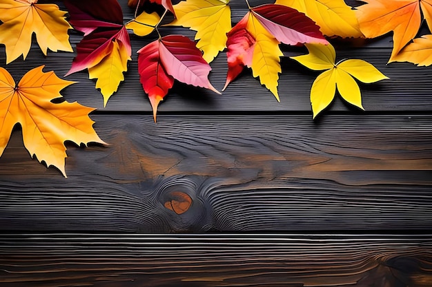 cornice o sfondo di foglie d'autunno
