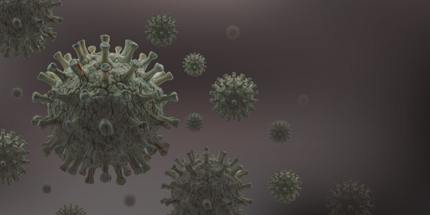 Coronavirus Floating Design