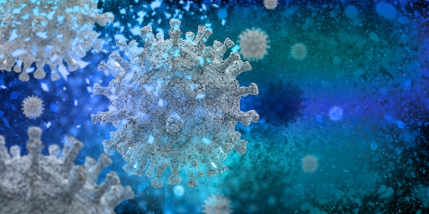 Coronavirus Floating Design