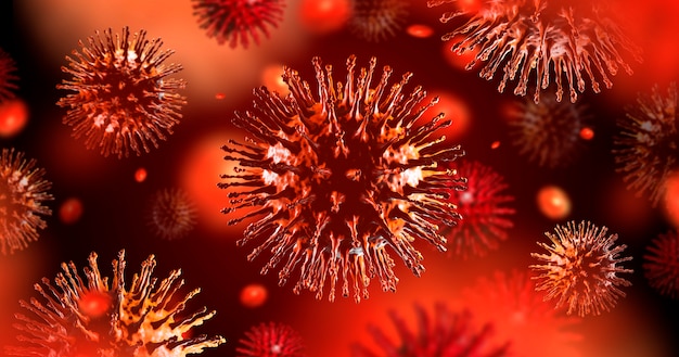 Coronavirus tridimensionale