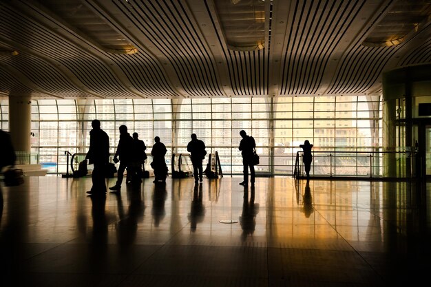 Corridoio della stazione a Schang-Hai