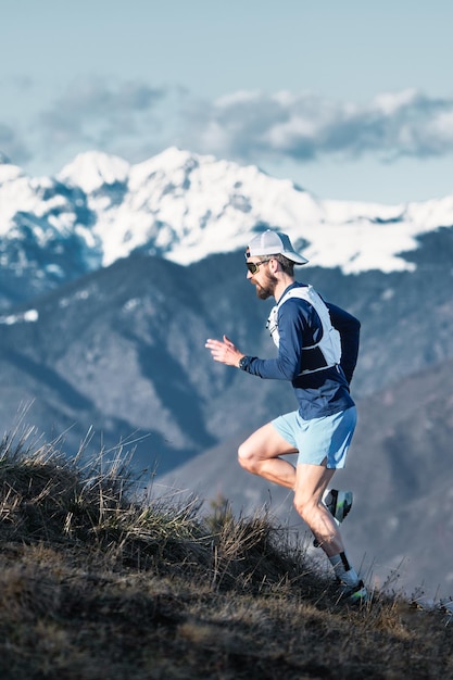 Corsa di montagna nelle Alpi italiane