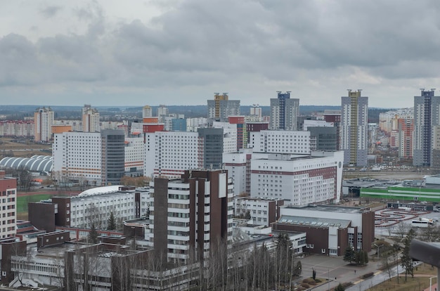 Cortili di Minsk dall'alto