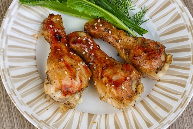 cosce di pollo alla griglia