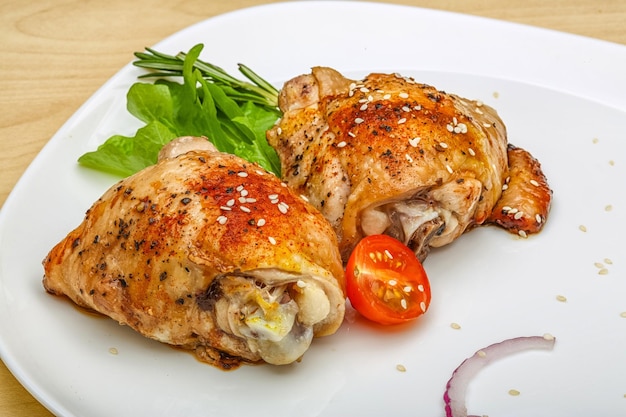 Cosce di pollo arrosto