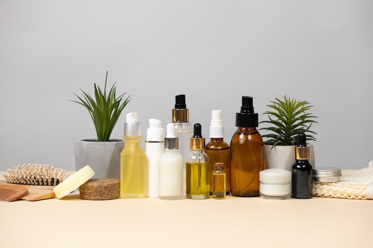 Foto cosmetici naturali per capelli e cura della pelle shampoo solidi oli creme e altro ancora