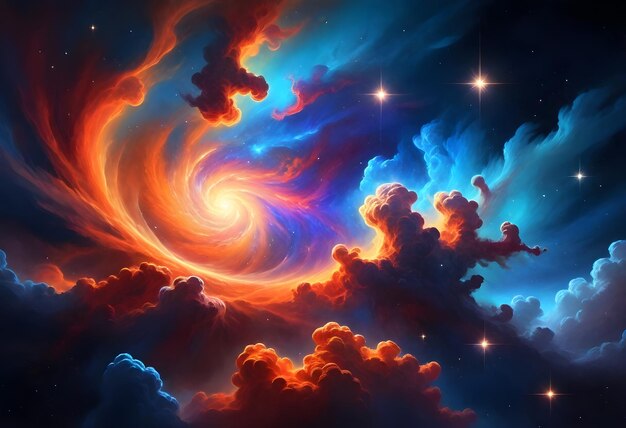 Cosmo Spazio sfondo Galassia Stelle Via Lattea Nebulosa sfondo Universo astratto carta da parati