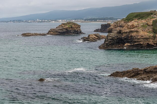 Costa accidentata in Galizia, Spagna