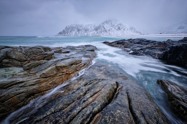 Costa del mare di Norvegia