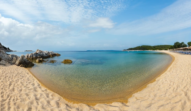 Costa del mare estivo Sithonia Grecia