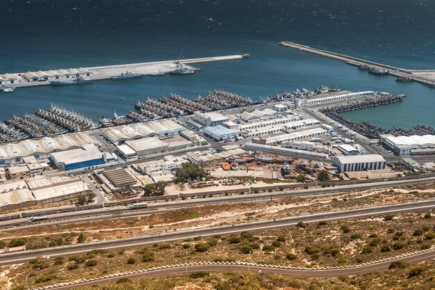 Costa e porto di Agadir Marocco in estate