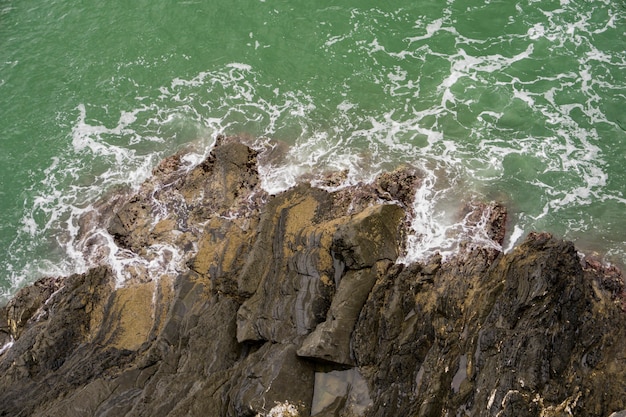 Costa rocciosa del Mar Ligure nelle Cinque Terre, Italy