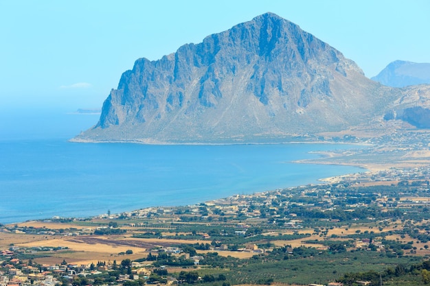 Costa tirrenica da Erice Sicilia Italia