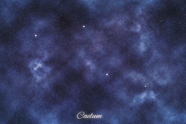 Costellazione della stella di Caelum Costellazione dello scalpello delle stelle più luminose