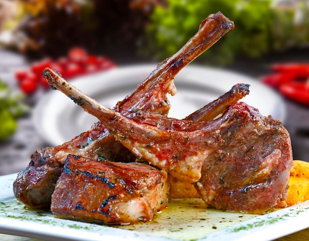 Costoletta di agnello arrosto