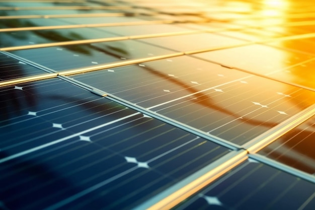 Costruire un futuro sostenibile Installazione di pannelli solari per energia pulita