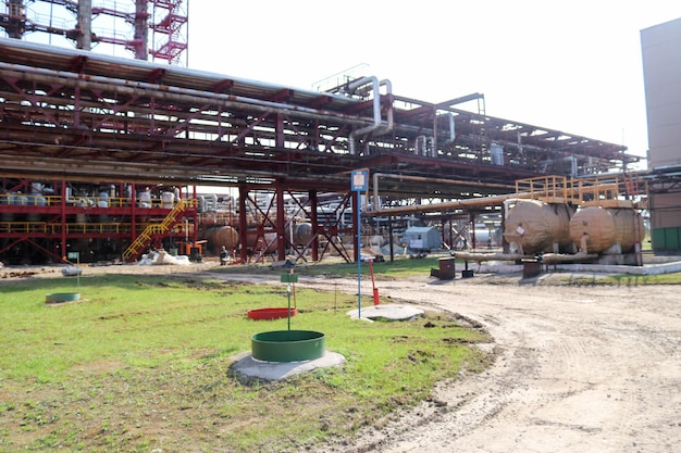 Costruzione di una raffineria di petrolio in una raffineria di petrolio di un impianto petrolchimico