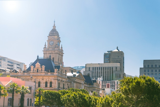 Costruzione storica del comune di Cape Town nel centro della città