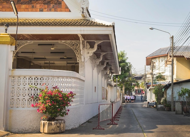 Costruzioni e vie della città Tailandia di Bangkok