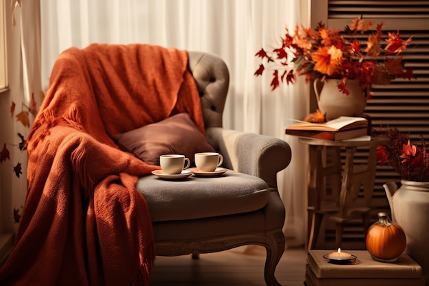 Cosy Armchair Literary Escape Bookworm fantasy Autumn book day (Giorno del libro d'autunno)