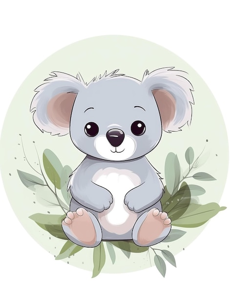 Cosy Baby Koala Nursery Art