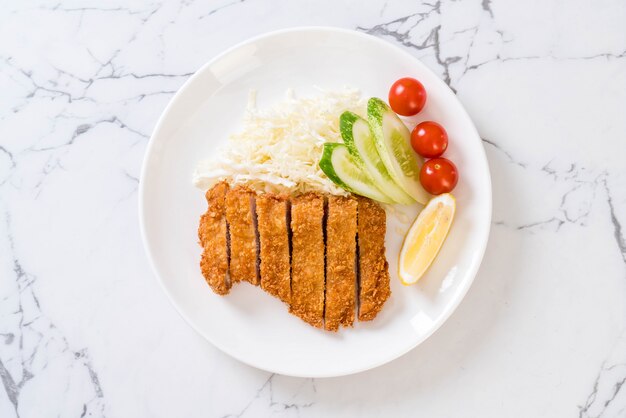 Cotoletta giapponese di maiale fritto (set tonkatsu)